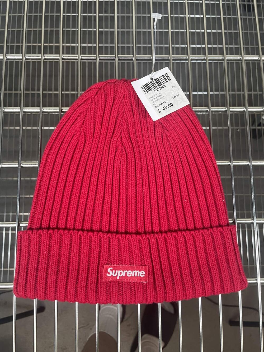 Supreme Overdyed Beanie (SS25) Red